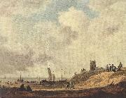 Jan van Goyen Seashore at Scheveningen Spain oil painting artist
